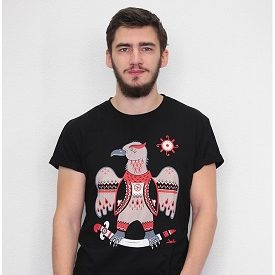Men’s T-Shirt “Solar Eagle” black