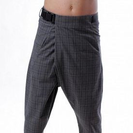 Pants with belt gravi, gray