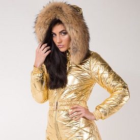 women’s overalls “gold”