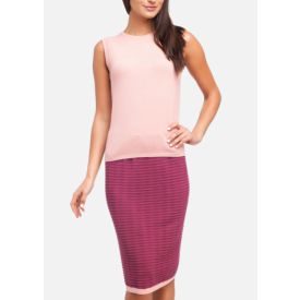 Skirt with contrasting trimming