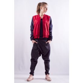 Bomber jacket red-blue