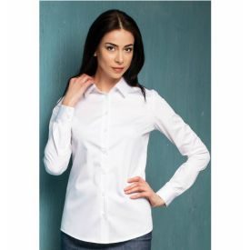 Womens’s White Shirt, Twill, Non-Iron