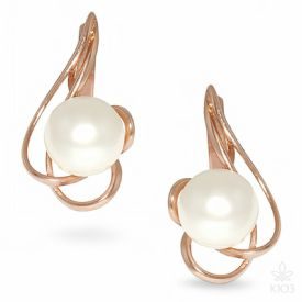 Earrings with pearls / KUZ