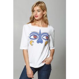 WOMEN’S T-SHIRT “DYVOOO-EYES. FASCINATED LOVE”