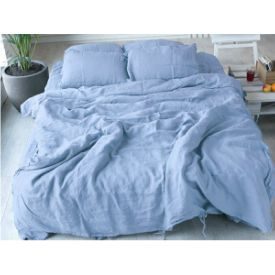 SKY BLUE Linen bedding