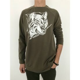 SWEATSHIRT WOLF KHAKI