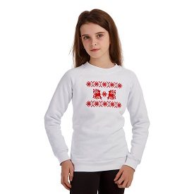 Embroidered Sweatshirt for Girls “Deers”